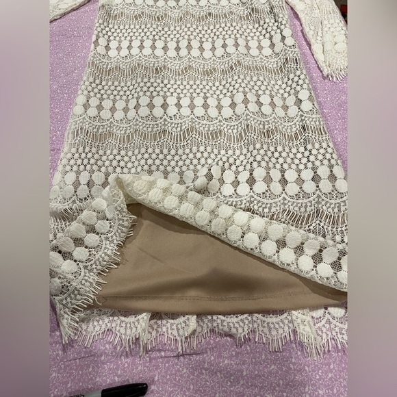 RN Studio White Lace Dress size 4 - Picture 5 of 10